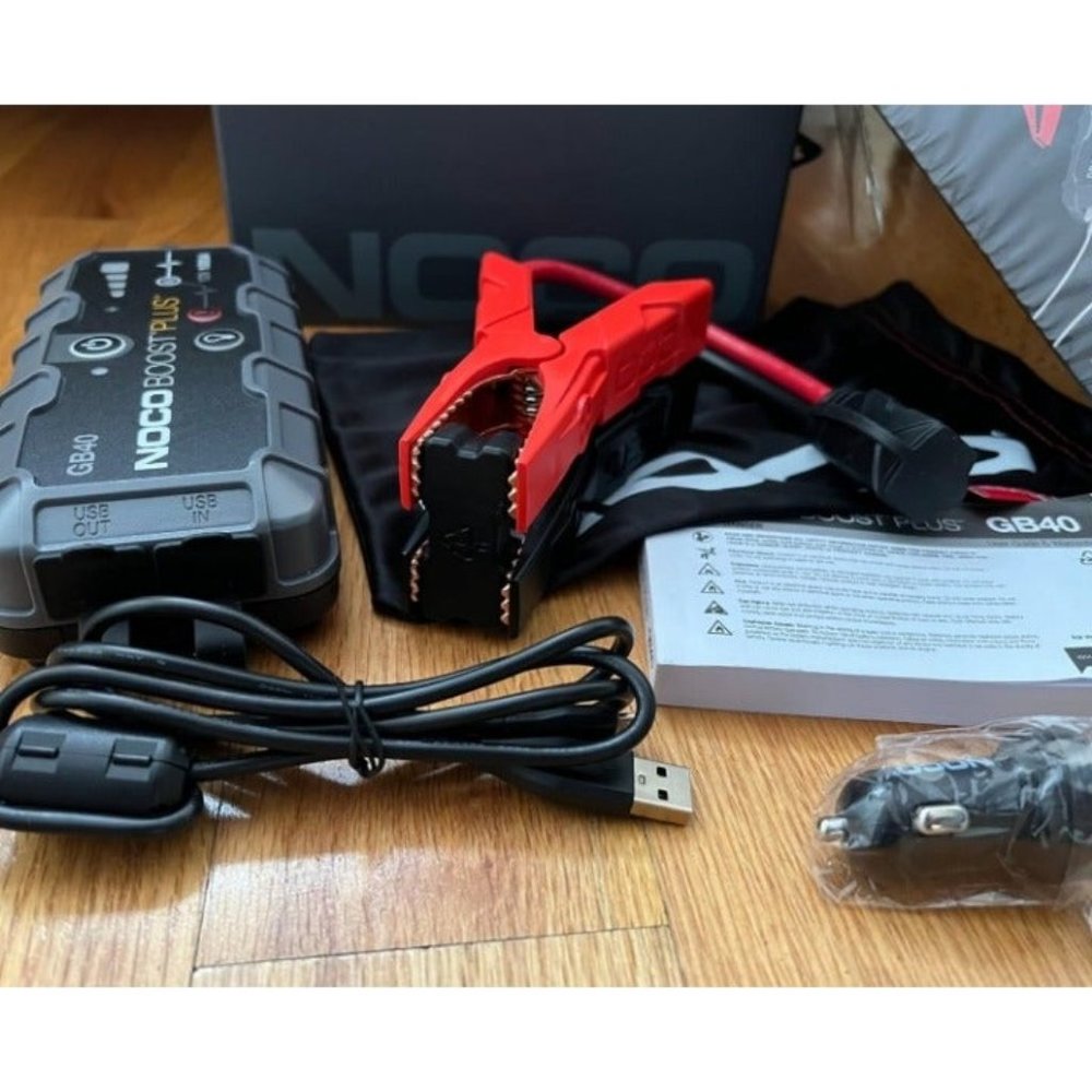 Boost Plus GB40 1000A Ultra Safe Car Battery Jump Starter, 12V Battery Pack
